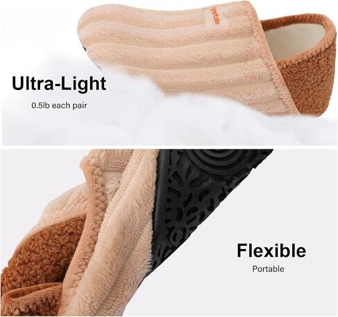 House Slippers for Women Men Indoor Barefoot Slippers Socks Comfy Slip on House Shoes Cozy Furry Lightweight Non-Slip for Bedroom Travel Yoga in Saudi Arabia