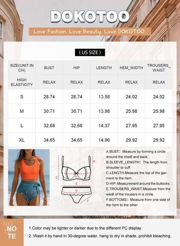 Dokotoo Womens 2 Piece Swimsuit Scoop Neck Sleeveless 2025 Tummy Control Tie Knot Bathing Suits in Saudi Arabia