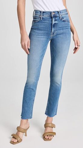 MOTHER Women's Mid Rise Dazzler Ankle Fray Jeans in Saudi Arabia