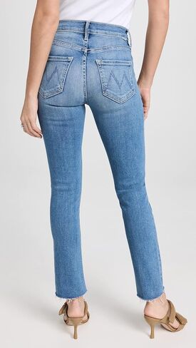 MOTHER Women's Mid Rise Dazzler Ankle Fray Jeans in Saudi Arabia