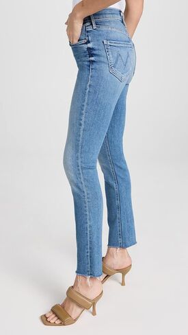 MOTHER Women's Mid Rise Dazzler Ankle Fray Jeans in Saudi Arabia