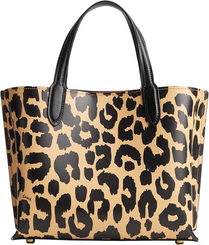 حقيبة يد من Coach Print Willow مقاس 24، جلد الفهد، مقاس واحد in Kuwait