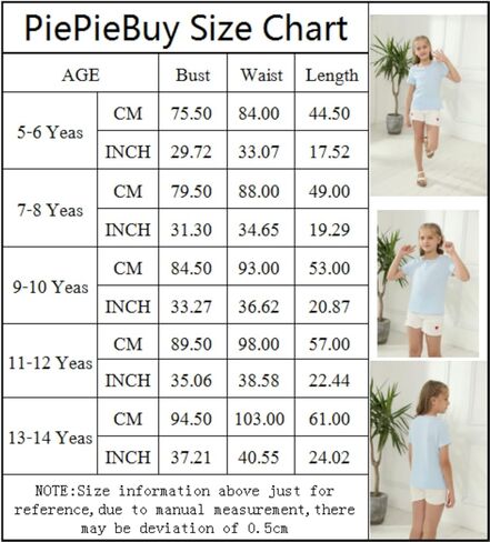 قمصان PiePieBuy للفتيات من Henley برقبة على شكل حرف V وأكمام قصيرة وأزرار مزخرفة بزخرفة الخس in Kuwait