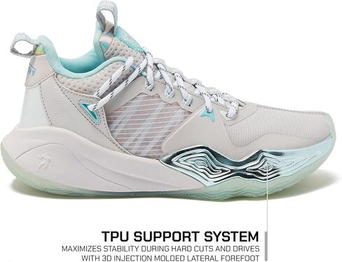 AND1 Attack 3.0 Girls & Boys Basketball Shoes Kids, Boys High Top Sneakers, Youth Size 1 to 7 Kids Basketball Shoes Boys in Kuwait