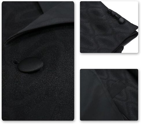 بدلة زفاف رجالي من Boyland مكونة من 3 قطع من البدلات الرسمية بزر واحد وشال وطية صدر السترة in Kuwait