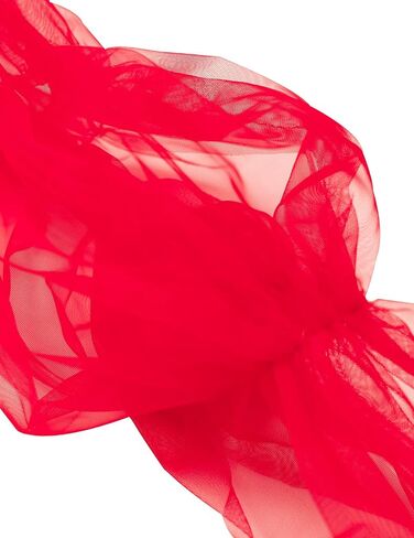 QRBTSCL Women's Long Tulle Gloves Lace Semi Sheer Ruffle Sleeves Fingerless Gloves Sunscreen Dress Costume Accessory in Kuwait