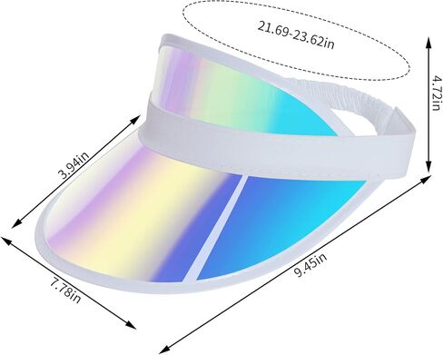 Jmkcoz 3 Pack Sun Visor Hats Women Men Clear Colored Plastic Tennis Beach Sport Cap Adjustable Golf Sunhat Headwear in Saudi Arabia