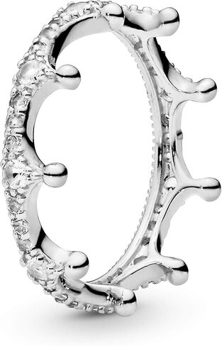 PANDORA Jewelry Clear Sparkling Crown Cubic Zirconia Ring in Sterling Silver in Saudi Arabia
