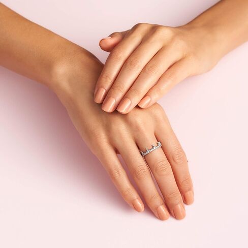 PANDORA Jewelry Clear Sparkling Crown Cubic Zirconia Ring in Sterling Silver in Saudi Arabia