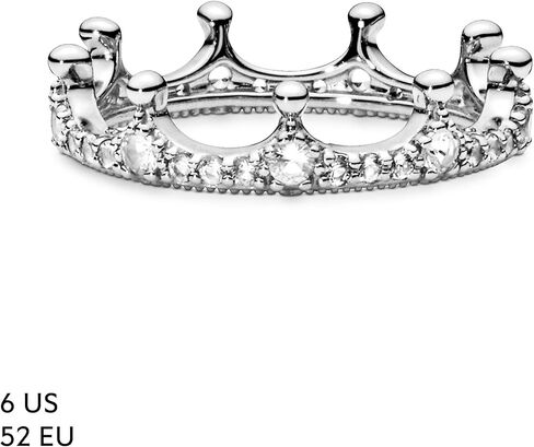 PANDORA Jewelry Clear Sparkling Crown Cubic Zirconia Ring in Sterling Silver in Saudi Arabia