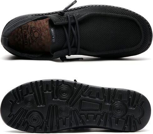 ITAZERO Men Wide Width Shoes - Wide Casual Walking Shoes for Big and Tall Men - Big Size Men's Loafers & Slip-ons for Diabetes Plantar Fasciitis in Kuwait