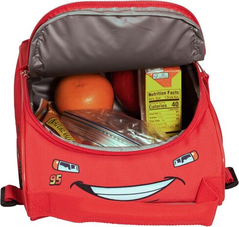 Disney Pixar Cars Girls & Boys 4 Piece Backpack Set, Kids 16" School Bag with Front Zip Pocket, Red & Black in Saudi Arabia