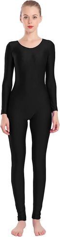 Aoylisey Adult Long Sleeve Plus Size Unitard for Women One Piece Dance Bodysuits 1201 in Saudi Arabia