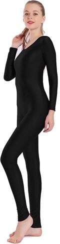 Aoylisey Adult Long Sleeve Plus Size Unitard for Women One Piece Dance Bodysuits 1201 in Saudi Arabia