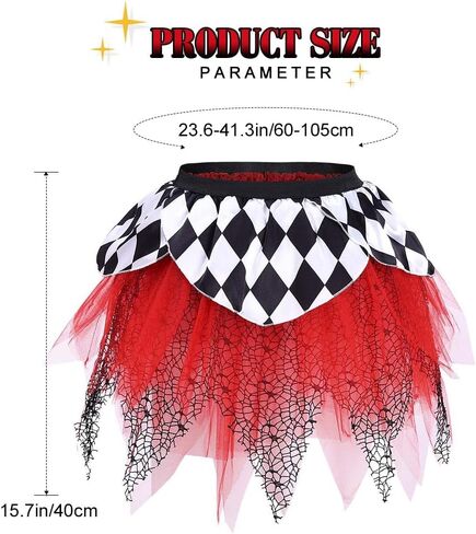 تنورة توتو للنساء من Victray للهالوين، تنورة من التول على شبكة العنكبوت، تنورة للحفلات، زي تنورات قصيرة باللون الأسود in Kuwait