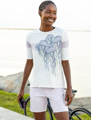 Terry Metro 7 Inch Inseam Bike Short - Women MTB Urban Cycling Bottom, 2 Piece Set W/Unattached Padded Liner in Kuwait