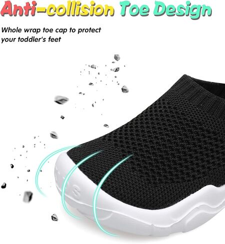 JOINFREE Toddler Boys Girls Sneaker Slip On Shoes Kids Lightweight Breathable Walking Shoes in Saudi Arabia