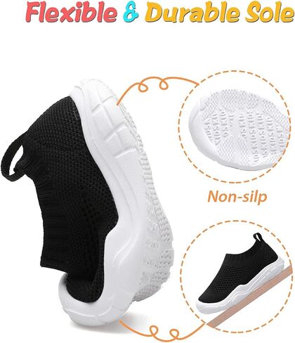 JOINFREE Toddler Boys Girls Sneaker Slip On Shoes Kids Lightweight Breathable Walking Shoes in Saudi Arabia