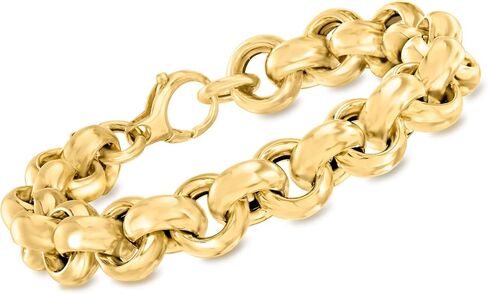 Ross-Simons Italian 14kt Yellow Gold Rolo-Link Bracelet. 7 inches in Saudi Arabia