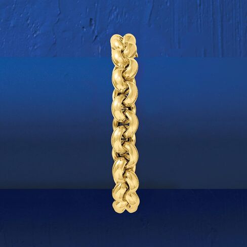 Ross-Simons Italian 14kt Yellow Gold Rolo-Link Bracelet. 7 inches in Saudi Arabia