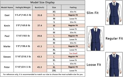 HISDERN Men's Suit Vest Plaid Dress Vest for Men Slim Fit Formal Business Waistcoat Tuxedo V-Ncek Solid Vest for Wedding in Kuwait
