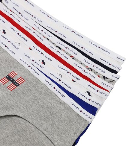 ملابس داخلية نسائية من Tommy Hilfiger، ملابس داخلية بيكيني كلاسيكية من القطن بشعار الماركة، 7 قطع in Kuwait