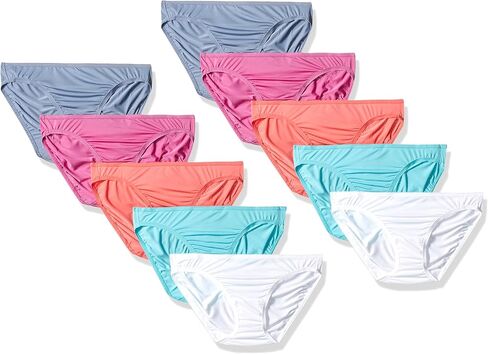 Fruit of the Loom Women's 10pk Microfiber Bikini in Saudi Arabia