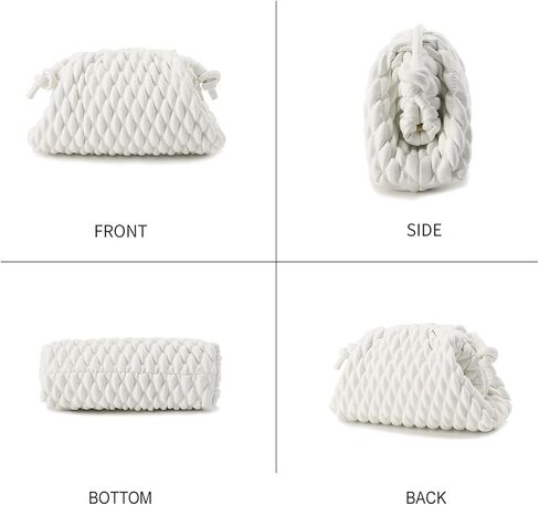 SUMICH محفظة كروس للنساء حقيبة يد مبطنة حقيبة زلابية محفظة سحابية حقيبة مكشكشة مصنوعة يدويًا من الجلد حقيبة هوبو in Kuwait