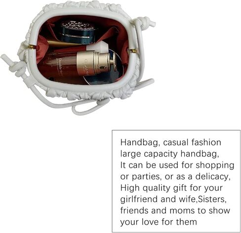 SUMICH محفظة كروس للنساء حقيبة يد مبطنة حقيبة زلابية محفظة سحابية حقيبة مكشكشة مصنوعة يدويًا من الجلد حقيبة هوبو in Kuwait