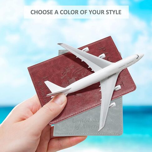 مجموعة حامل بطاقات جواز السفر واللقاح - حامل جواز السفر مع فتحة بطاقة اللقاح مقاومة للماء، حافظة جواز سفر من الجلد الصناعي، غطاء جواز سفر أنيق مع أنماط منقوشة ثلاثية الأبعاد، حامل جواز سفر رفيع للغاية للرجال والنساء in Kuwait