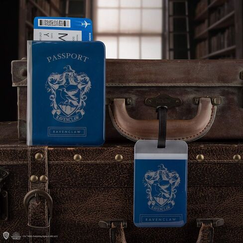 Cinereplicas Harry Potter - Set of Tag & Passport Cover Ravenclaw - Official License in Saudi Arabia