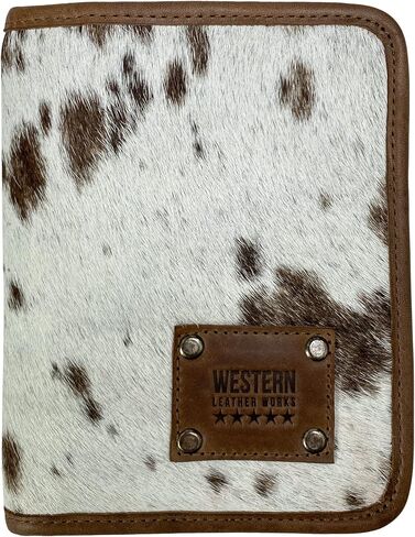 Western Leather Works, Cowboy Passport Wallet with Card Slots Handmade from Full Grain Leather - Storage Case for ID, Credit Cards & Cash, Tickets, Travel Essentials - Furry in Kuwait