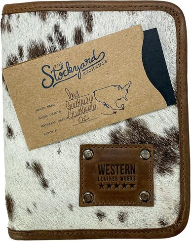 Western Leather Works, Cowboy Passport Wallet with Card Slots Handmade from Full Grain Leather - Storage Case for ID, Credit Cards & Cash, Tickets, Travel Essentials - Furry in Kuwait