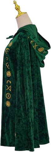 CosplayDiy Medieval Green Velvet Dress Witch Cosplay Costume Robes Adult for Women Plus Size in Kuwait