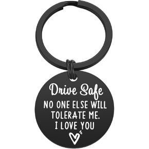 iJuqi Valentine's Day Gifts for Him Men - Drive Safe Keychain Boyfriend Gifts Boyfriend Husband Gifts from Girlfriend Wife