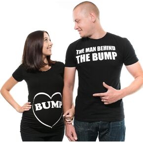 Silk Road Tees Couple Maternity T-Shirts Bump Dad and Mom Maternity Shirts New Baby Announcement Pregnancy T-Shirt