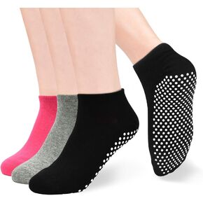 Non Skid Slip Sticky Grippers Socks Pilates Ballet Barre Yoga Socks for Women