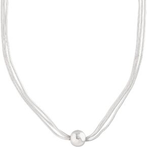 Silpada 'Thoreau' Multi-Strand Bead Necklace in Sterling Silver,