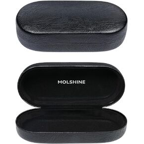 molshine Hard Shell Sunglasses Case, Classic Large Glasses Case for Women Men, Sunglass Eyeglasses
