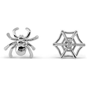 B:PSoem Spider and Spider Web Cartilage Piercing; 16G thicknes bar with 6mm length ball back clousure; Spider and Spider Web sold together in Saudi Arabia