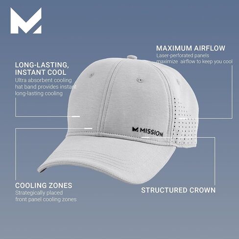 قبعة MISSION ذات فتحات تهوية للتبريد - قبعات بيسبول للجنسين - قبعات للحماية من الشمس in Kuwait