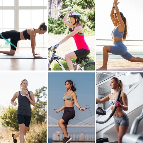 3 قطع شورت يوغا عالي الخصر للجيب مقاس 8 بوصات/5 بوصات للتحكم في البطن، شورت رياضي للجري غير شفاف in Kuwait