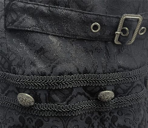 صدرية رجالي من Apocrypha على الطراز القوطي Steampunk من قماش الجاكار المطرز صدرية بدون أكمام in Kuwait