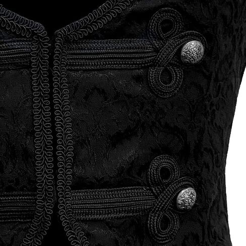 صدرية رجالي من Apocrypha على الطراز القوطي Steampunk من قماش الجاكار المطرز صدرية بدون أكمام in Kuwait