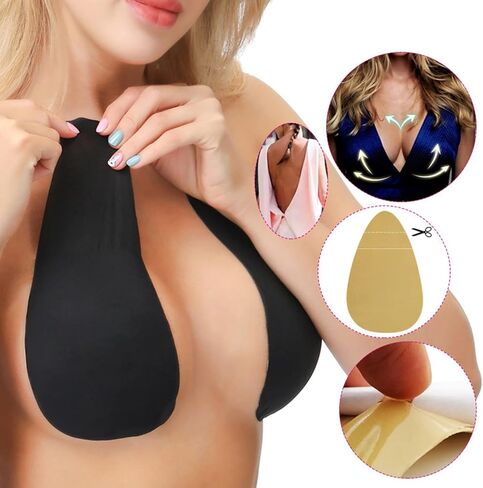 Breast Lift Tape for Large Breasts Waterproof 3 Pairs,Invisible Lift Up Bra Push Up Strong Support for Women A-G Cup in Kuwait