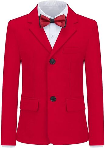 الأولاد الدعاوى 3 قطعة رسمية الأحمر الاطفال بذلات سهرة للأولاد حجم 10 سليم صالح عادية حلقة حامل الزي السترة السراويل سترة in Kuwait