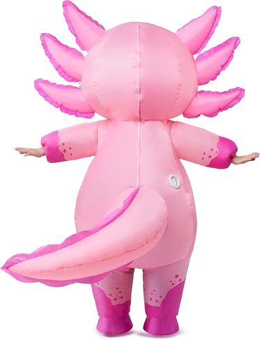 Spooktacular Creations Kids Inflatable Costume, Full Body Pink Axolotl Air Blow Up Halloween Costumes in Saudi Arabia