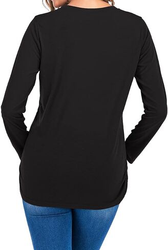 Christmas Women Maternity Tee Top Cute Funny Pregnancy Announcement T Shirt in Saudi Arabia