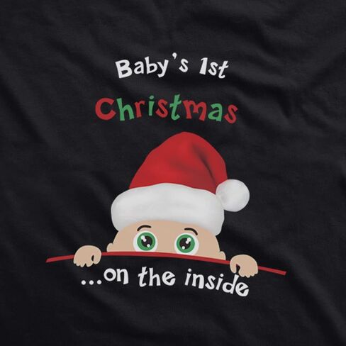 Christmas Women Maternity Tee Top Cute Funny Pregnancy Announcement T Shirt in Saudi Arabia