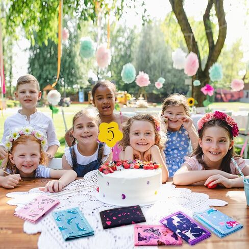 Sweetude 12 Pcs Kids Wallets for Girls Little Girls Wallets with Zipper and Lanyard Cartoon Unicorn Mermaid Butterfly Dolphin Wallet Christmas Birthday Gifts for Girls Age 5-18 Trifold Pocket in Saudi Arabia